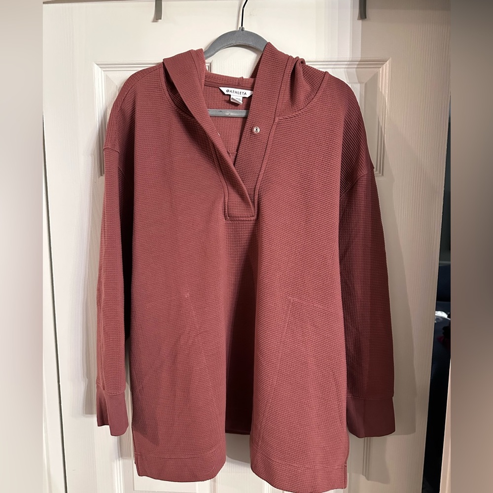 Athleta | Coaster Luxe Waffle Hoodie - Size 1X